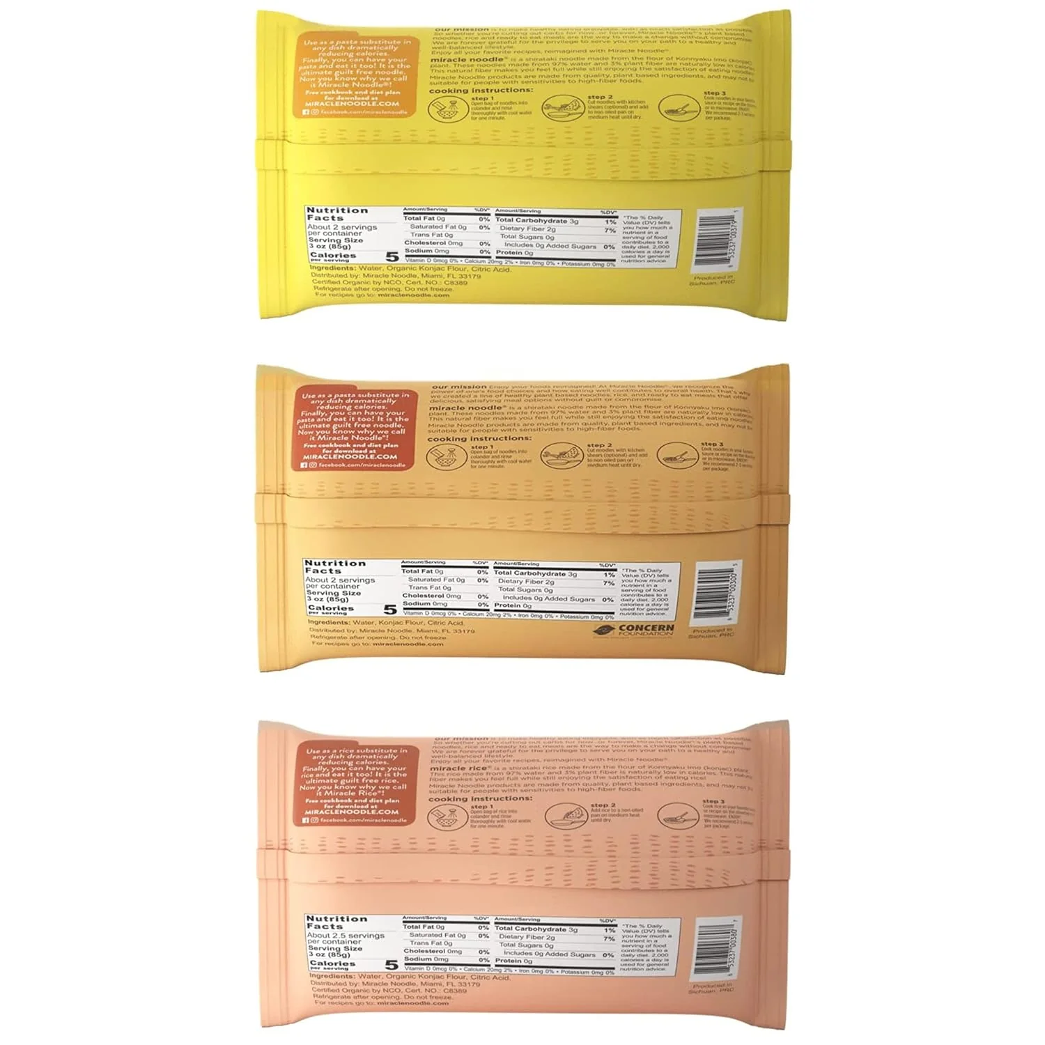 6-Pack Variety Sampler: Angel Hair, Miracle Rice & Fettuccine - Image 7